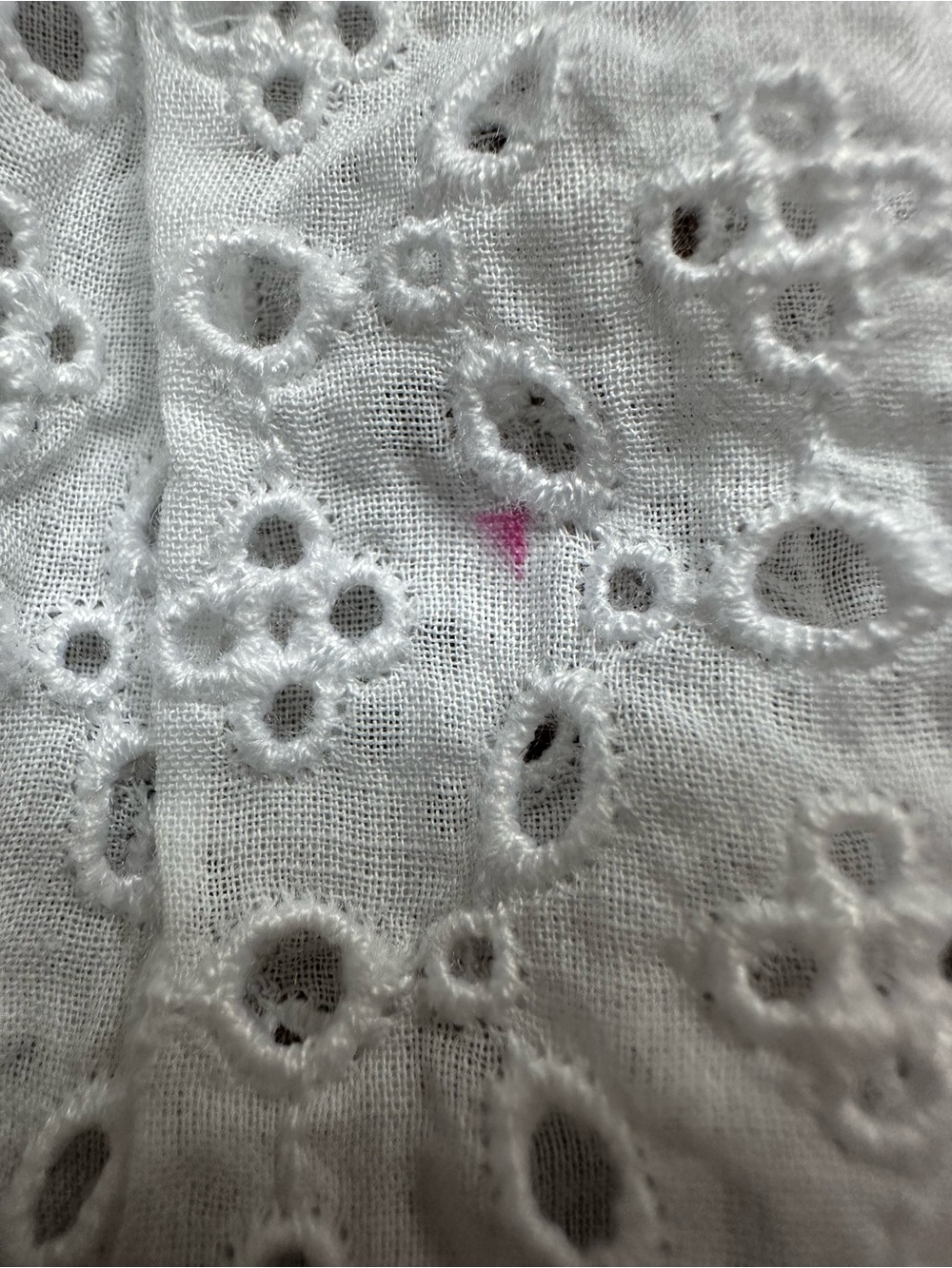 NWT J.Crew Ruffle Eyelet Mini Dress White Medium CS547 *mark - Picture 9 of 15